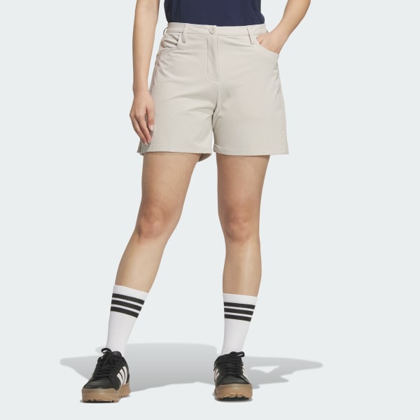 ベージュ スリーストライプス 5インチ ショーツ