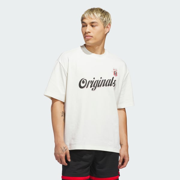 Blanco Playera Originals Basketball Team