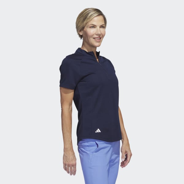 Blau Textured Golf Poloshirt