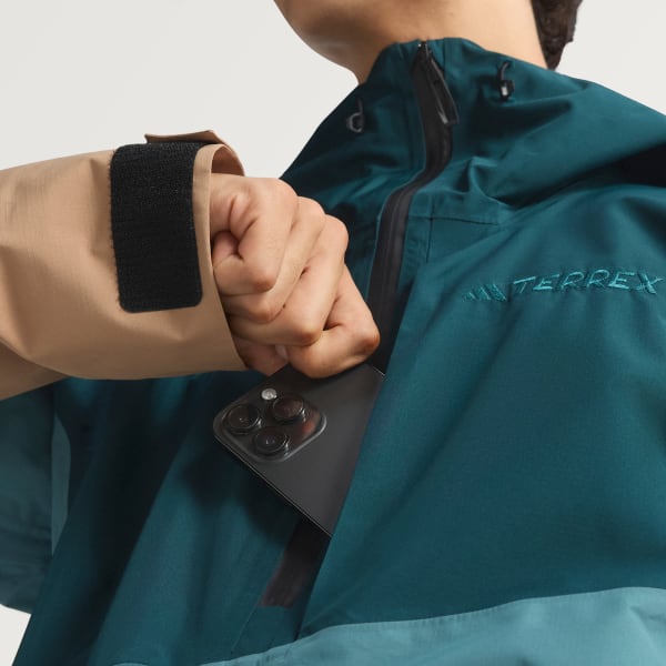 Verde Giacca anorak Terrex Xploric CLIMAPROOF a 2 strati foderata