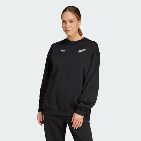 Black All Blacks Essentials Long Sleeve Crew Sweatshirt