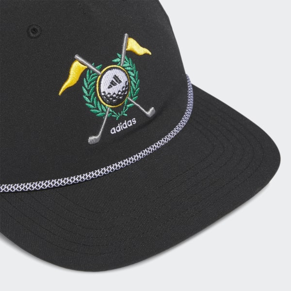 Schwarz Retro Five-Panel Kappe