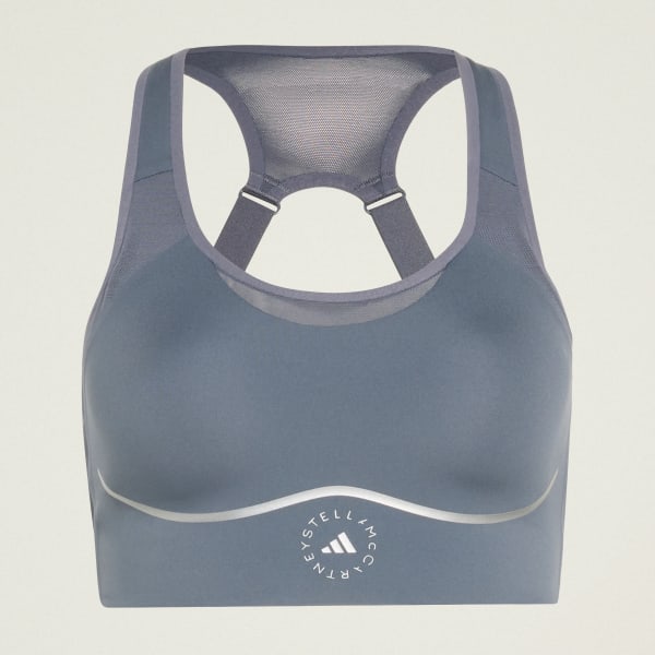 Black adidas by Stella McCartney Running High Support Sports Bra