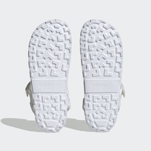White Adilette Adventure Sandals