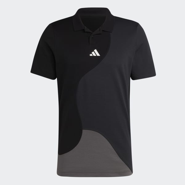 adidas Clubhouse Premium Classic Tennis Colorblock Polo Shirt