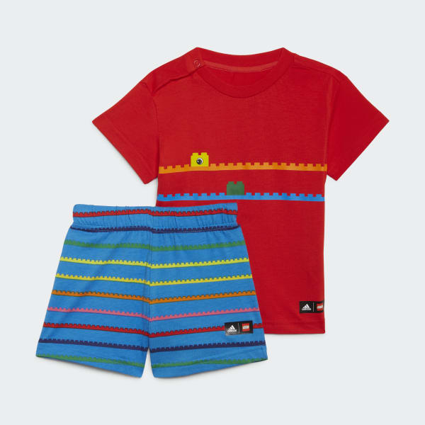 Vermelho Conjunto de T-shirt e Calções adidas x Classic LEGO® P1550