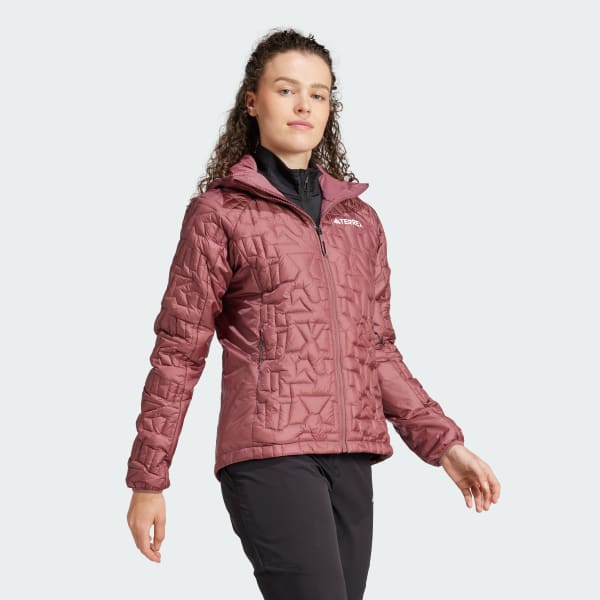 Purpurová Bunda Terrex Xperior PrimaLoft Loose Fill Insulated Hooded