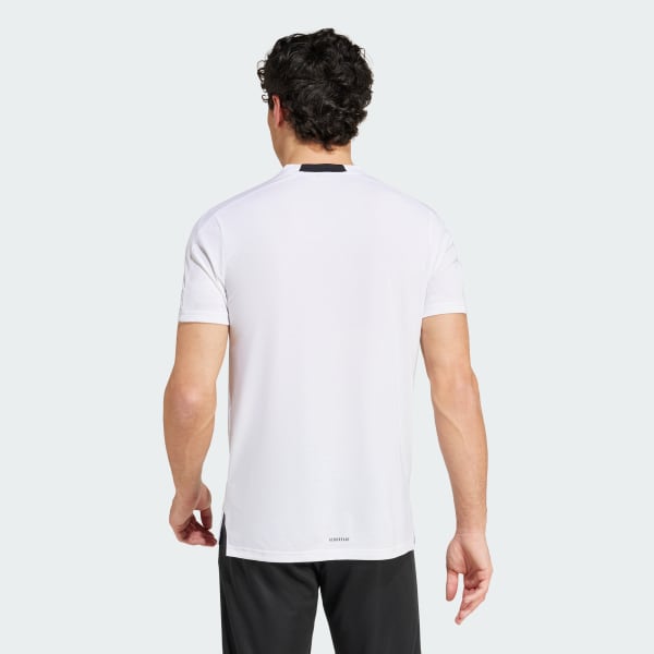 Branco Camiseta Estampada Logo AEROREADY Designed for Training