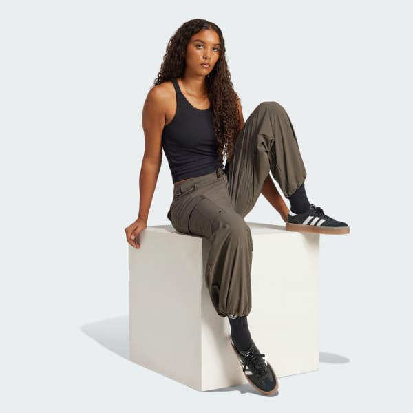 Green Premium Essentials Cargo Pants