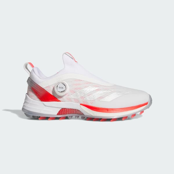 สีขาว รองเท้ากอล์ฟแบบไร้ปุ่ม Adizero ZG BOA