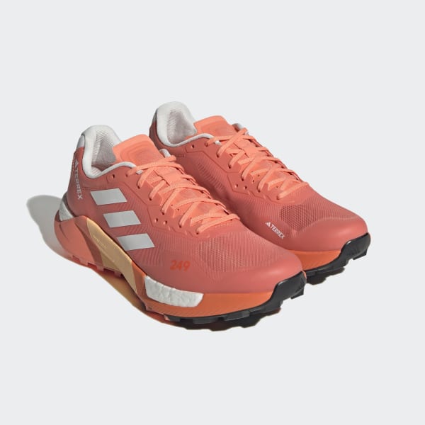adidas TERREX Agravic Ultra Trail Running Shoes Orange Women's