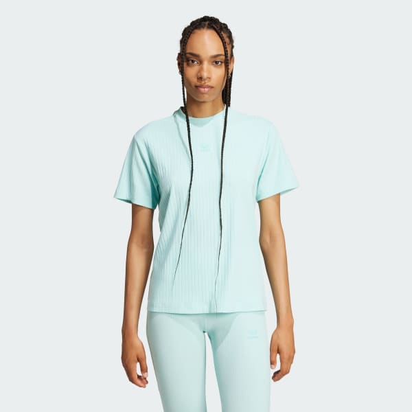 Turquoise Essentials Wide Rib Tee