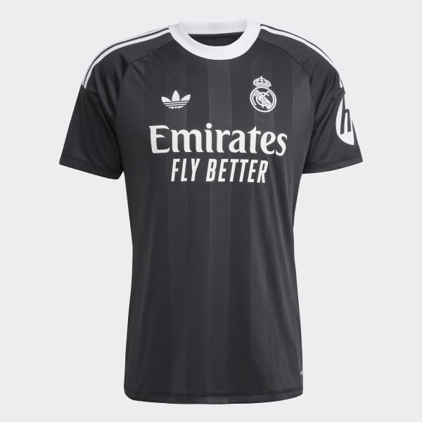 adidas Real Madrid 25/26 Third Goalkeeper Jersey - Black | Free