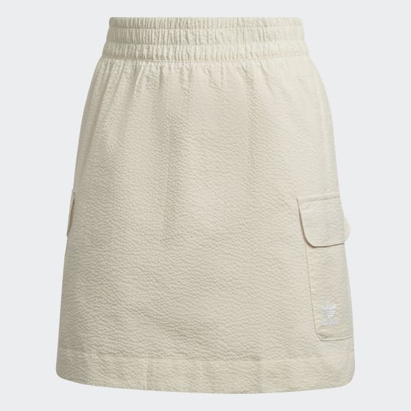 Beige Adicolor Classics Poplin Skirt