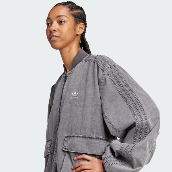 adidas Adilenium Season 2 Washed Bomber Jacket (Gender Neutral) - Black |  Free Shipping with adiClub | adidas US