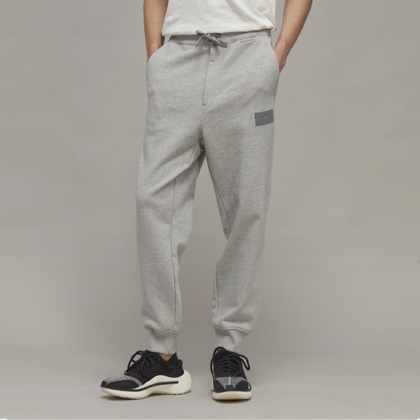 Szary Y-3 Organic Cotton Terry Cuffed Pants
