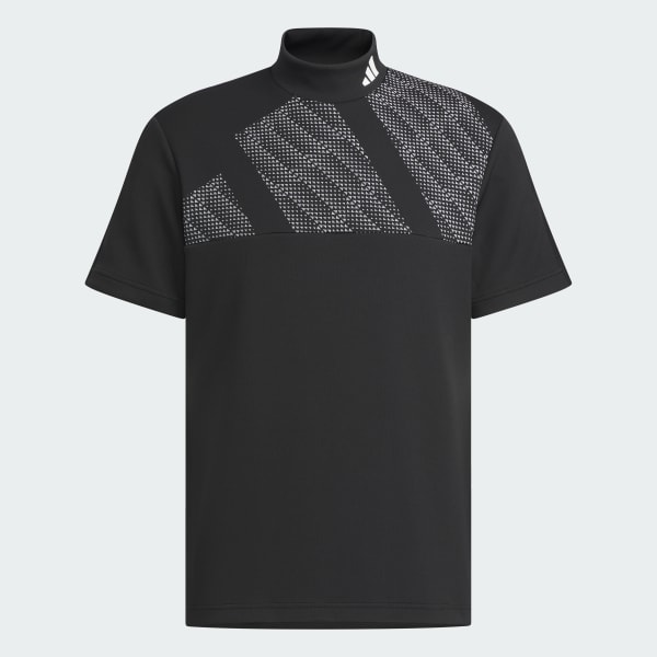 Black AEROREADY Big Badge of Sport Short Sleeve Mock Neck Shirt
