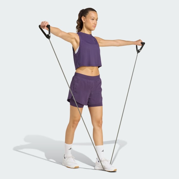 Roxo Shorts Dois em Um AEROREADY Made for Training Minimal