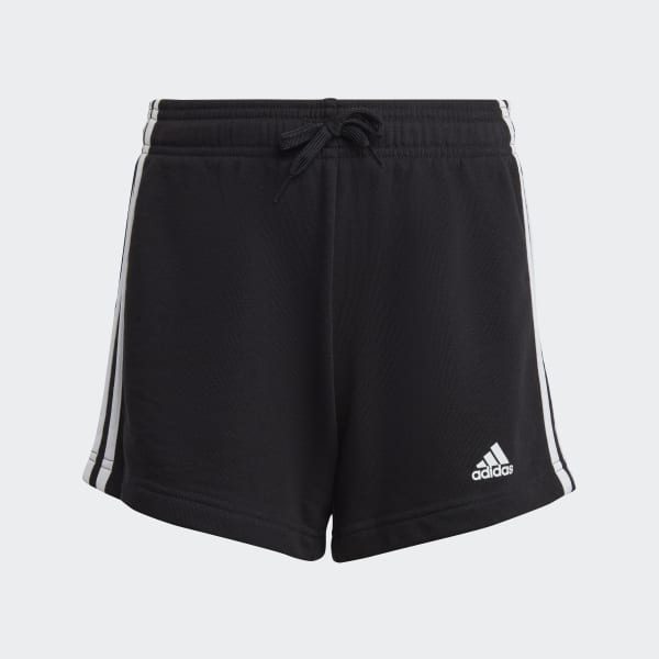 Μαύρο Essentials 3-Stripes Shorts
