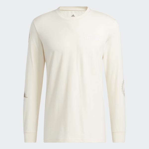 Beige UNITY LONG SLEEVE GRAPHIC TEE DH136