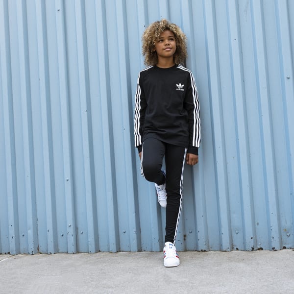 adidas 3-Stripes Leggings - Black