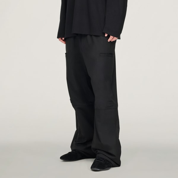 Zwart Y-3 Refined Wool Cuffed Broek