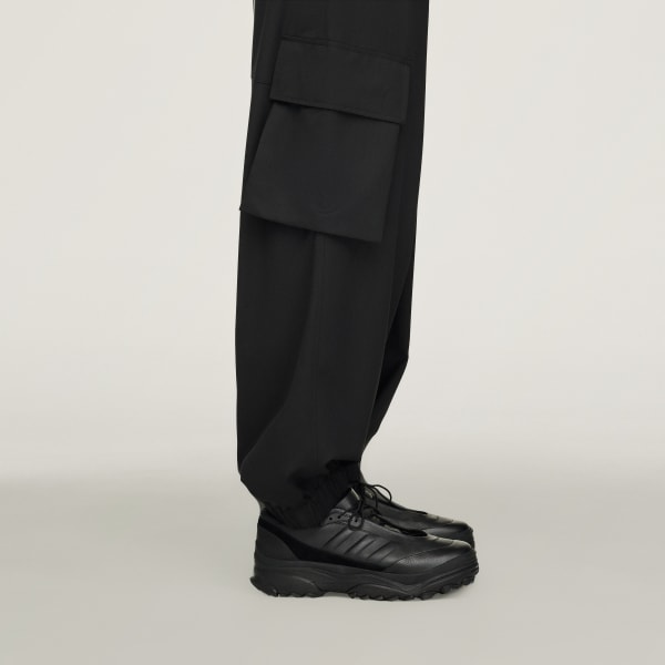 アディダス Y-3 REFINED WOOL CARGO PANTS - ブラック
