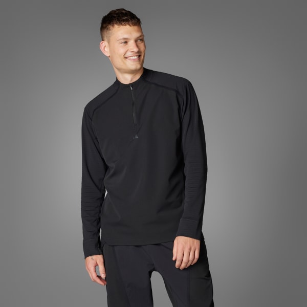 adidas Designed for Training Pro Series Quarter-Zip Shirt - Black