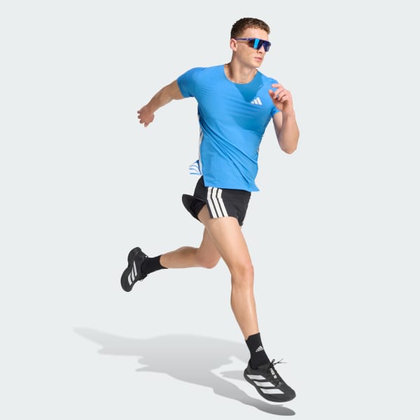 Azul Playera Adizero Running