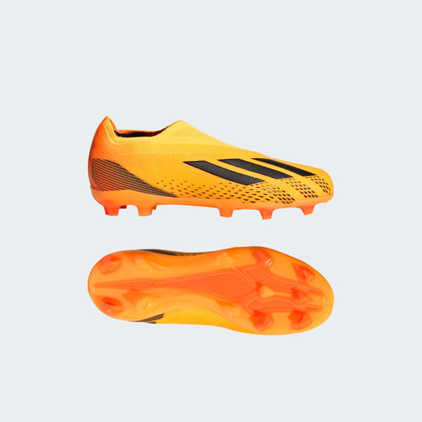 Dourado Botas de Futebol X Speedportal+ – Piso firme