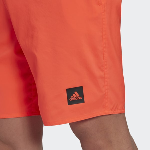 Rosso Short da nuoto Classic-Length Solid