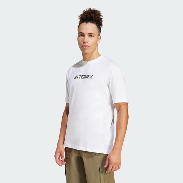 White Terrex Classic Logo Tee