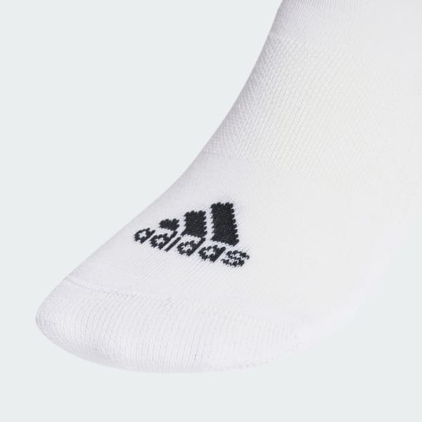 Weiss 3-Streifen Cushioned Sportswear Low-Cut Socken, 3 Paar