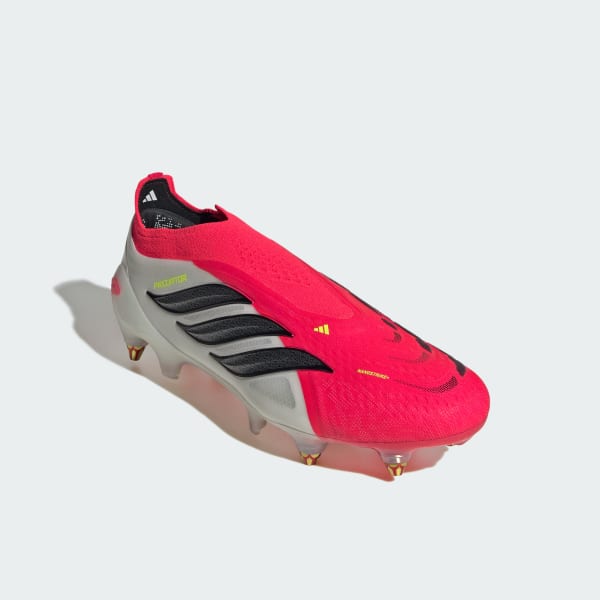 cervená Kopačky PREDATOR ELITE Laceless Soft Ground Football