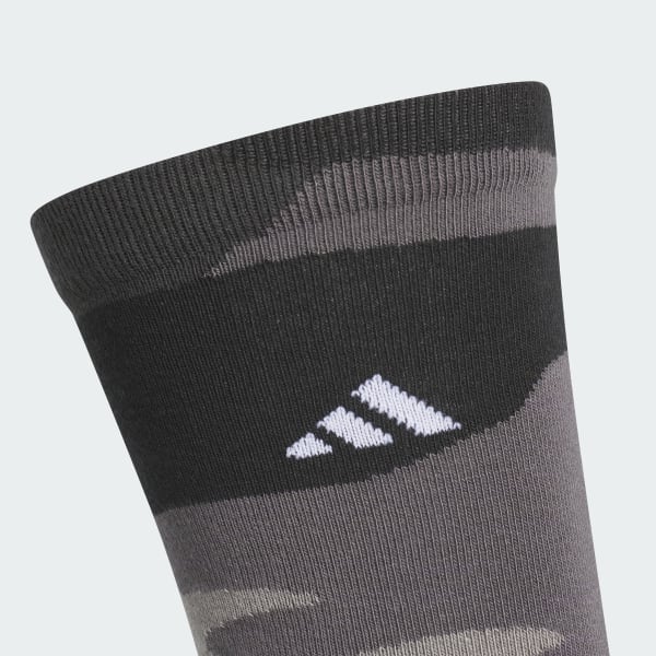 グレー ジャカード カモ クルー ソックス
