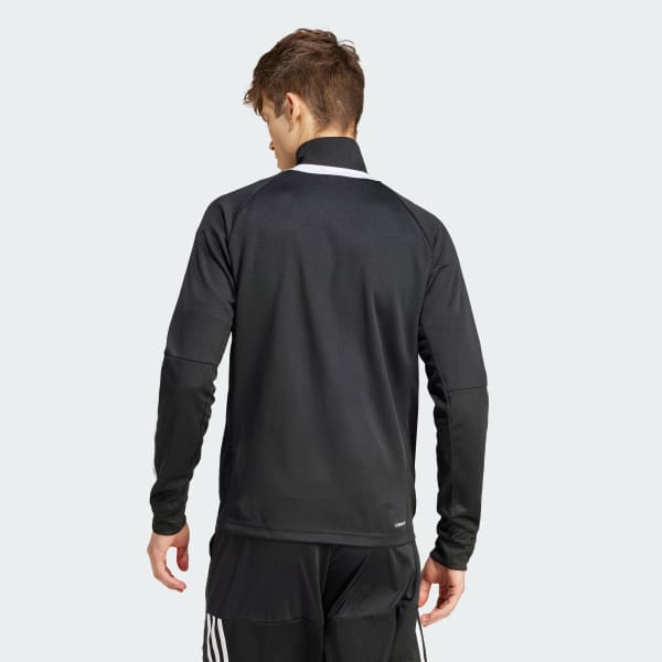 Negro Chamarra Deportiva Sereno AEROREADY Cut 3 Franjas Ajustada