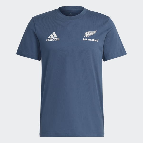 blauw All Blacks Rugby Katoenen T-shirt IYP56