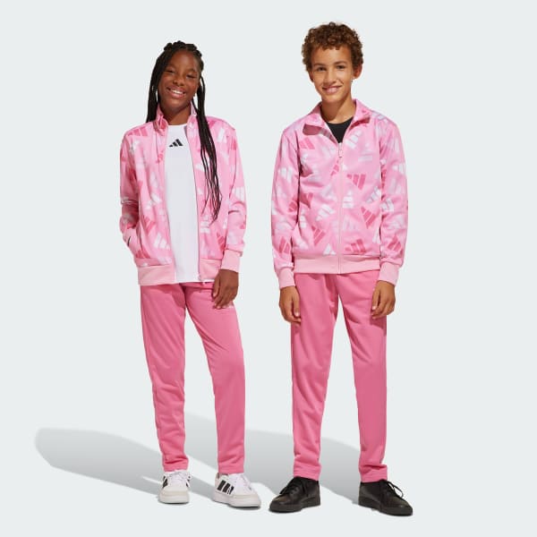 Rosa Agasalho de malha Seasonal Essentials Logo Celebration juvenil