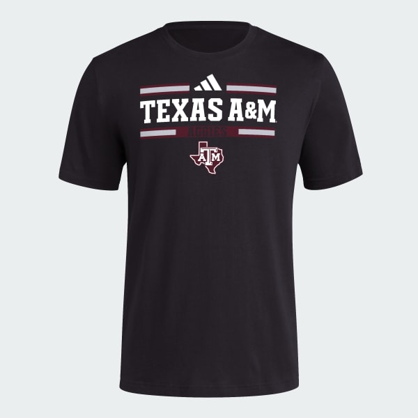 Adidas Men s Texas A M Aggies Black Strategy Amplifier T Shirt Medium