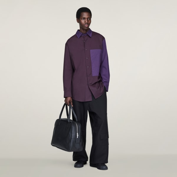 Burgundy Y-3 Sporty Cotton Shirt