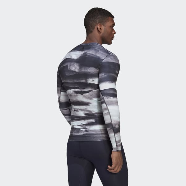 Veelkleurig Allover Print Yoga Training Longsleeve WW134