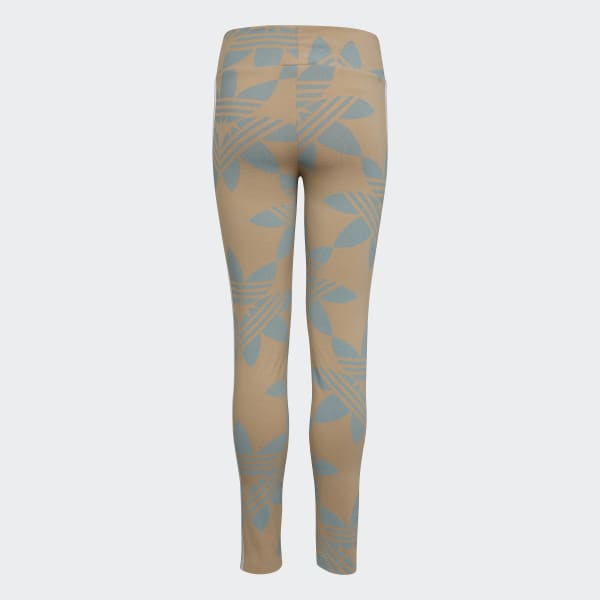 Mehrfarbig Allover Print High-Waisted Leggings