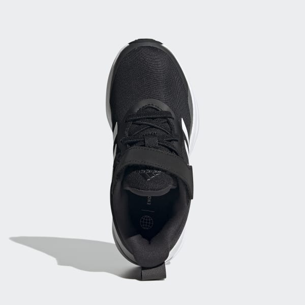 Μαύρο FortaRun Elastic Lace Top Strap Running Shoes LIF90