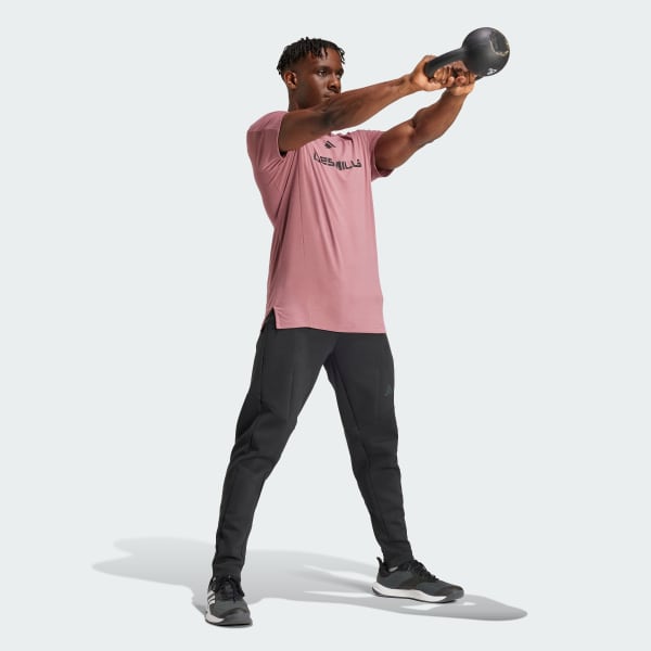 ピンク Les Mills グラフィック 半袖Tシャツ