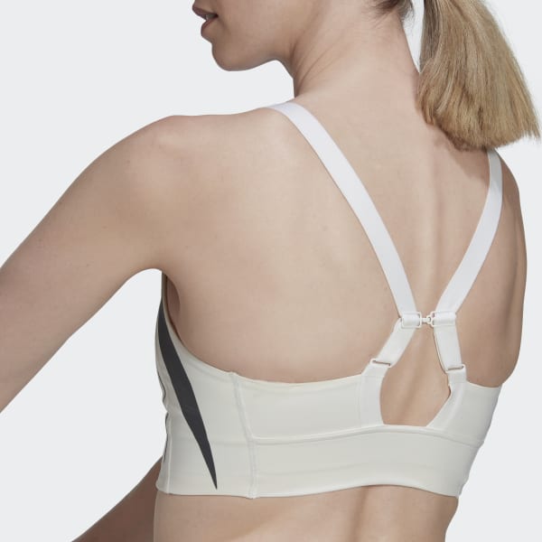 White 파워임팩트 럭스 트레이닝 미디엄 서포트 HIIT 브라 I9316