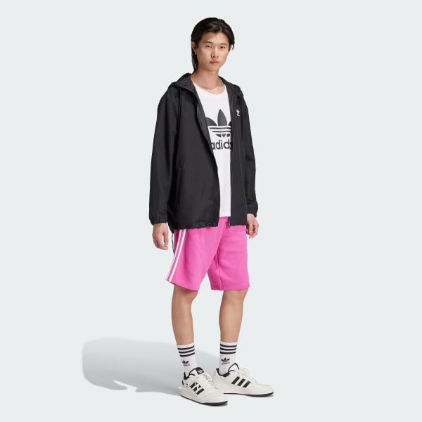 Black adidas Originals Trefoil Windbreaker