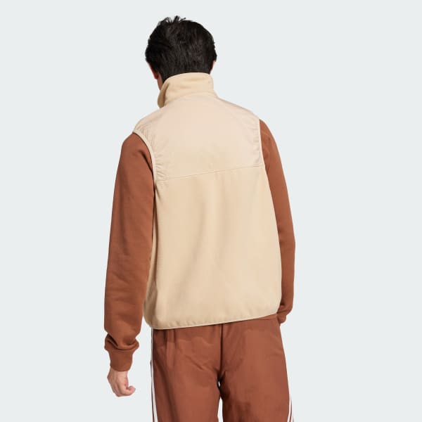 Beige 아디컬러 3S 마이크로플리스 베스트