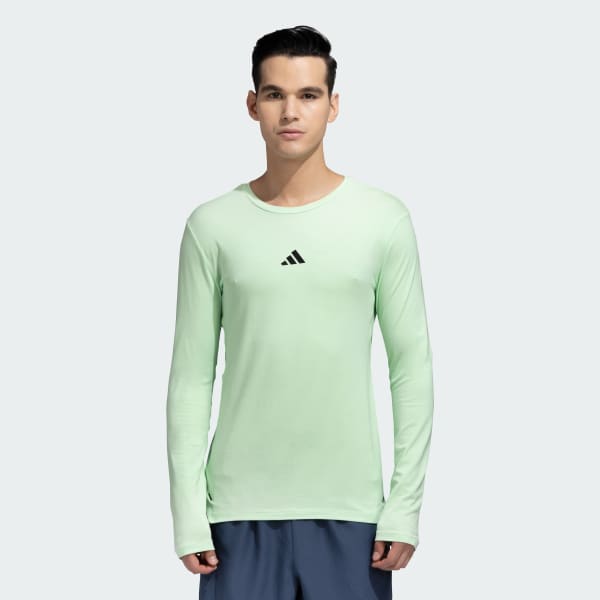 adidas WORKOUT TRAINING LONG SLEEVE TEE Green adidas India