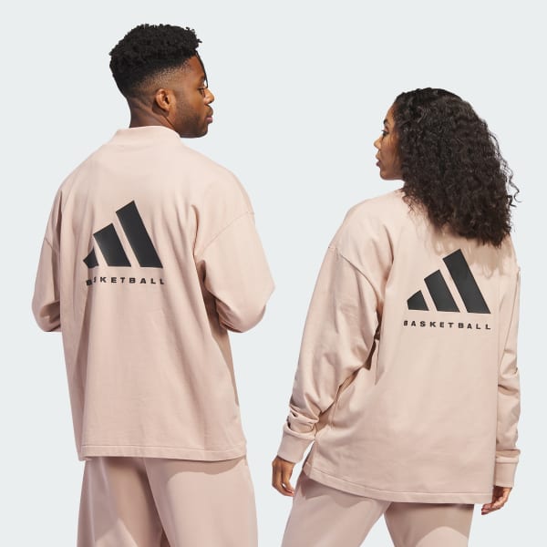 Beige Polo Basketball Manga Larga (Unisex)