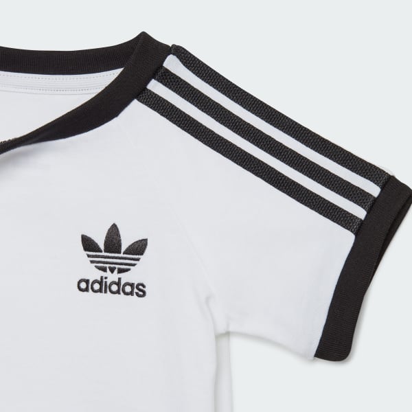 White 3-Stripes Tee Kids